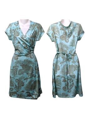 ATHLETA Floral Wrap Dress M